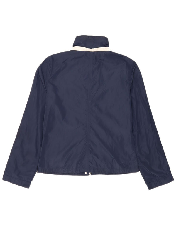 Emporio Armani Womens Trening Top Jacket UK 14 Medium Bluemarin Blue