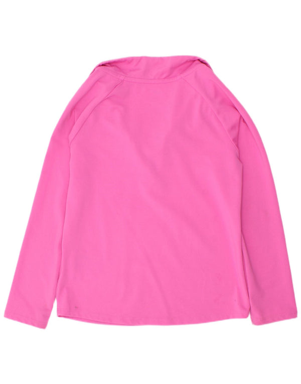 Trening pentru fete Dri Fit Zip Neck Pullover Top 5-6 ani Roz mediu