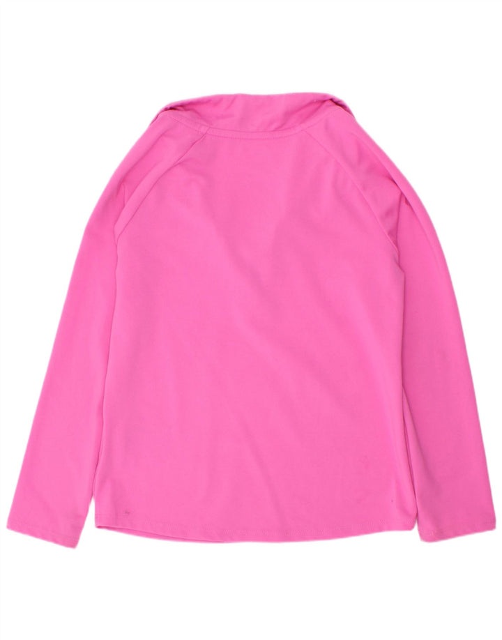 Trening pentru fete Dri Fit Zip Neck Pullover Top 5-6 ani Roz mediu