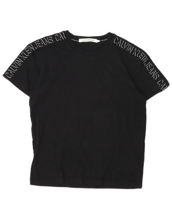 Tricou grafic pentru bărbați Calvin Klein Jeans Top Mic Negru