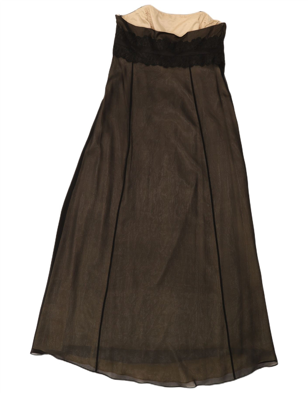 Rochie fără bretele pentru femei Monsoon UK 14, mătase mare neagră