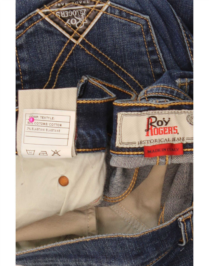 Blugi subțiri pentru bărbați Roy Rogers W34 L32 Bumbac albastru
