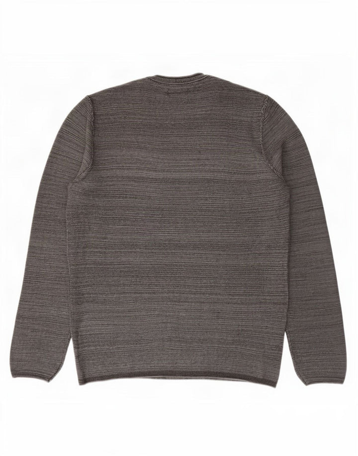 Pulover Jack & Jones pentru bărbați, cu gât crew, bumbac mic, gri