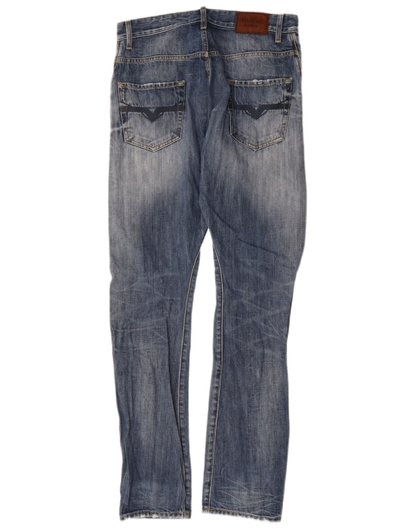 Blugi slim pentru bărbați Guess W30 L34 Bumbac albastru
