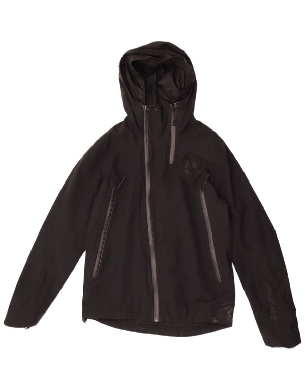 Jachetă de ploaie cu glugă pentru bărbați Timberland UK 36 Poliester negru mic