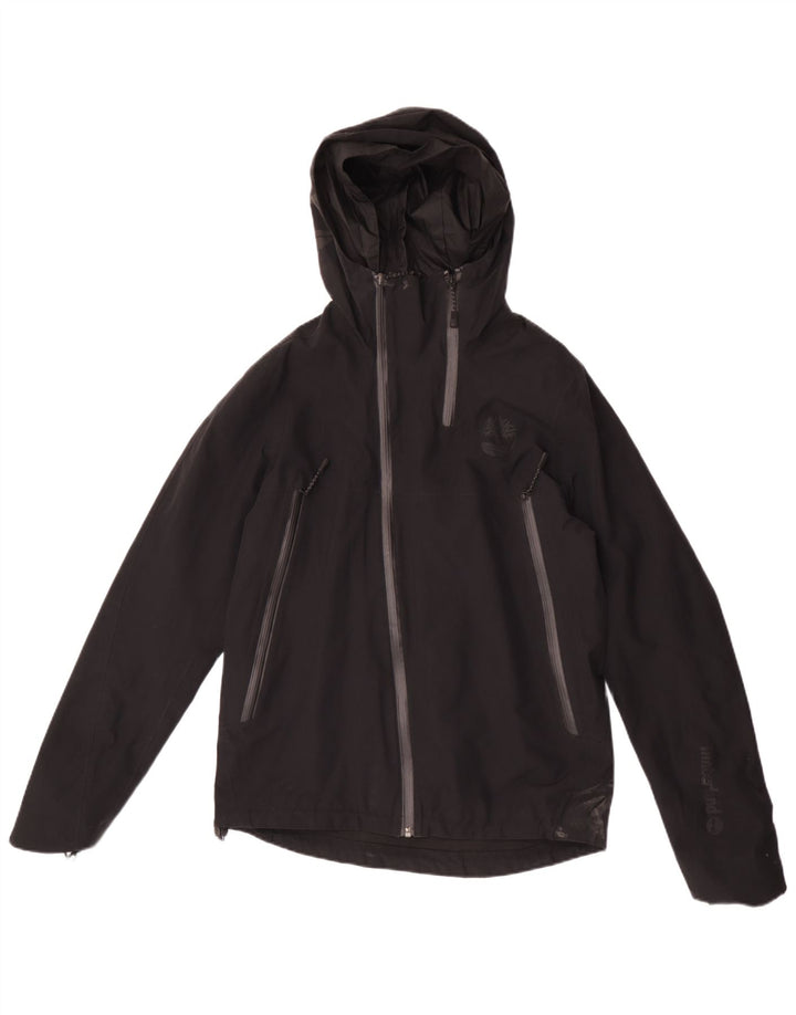 Jachetă de ploaie cu glugă pentru bărbați Timberland UK 36 Poliester negru mic