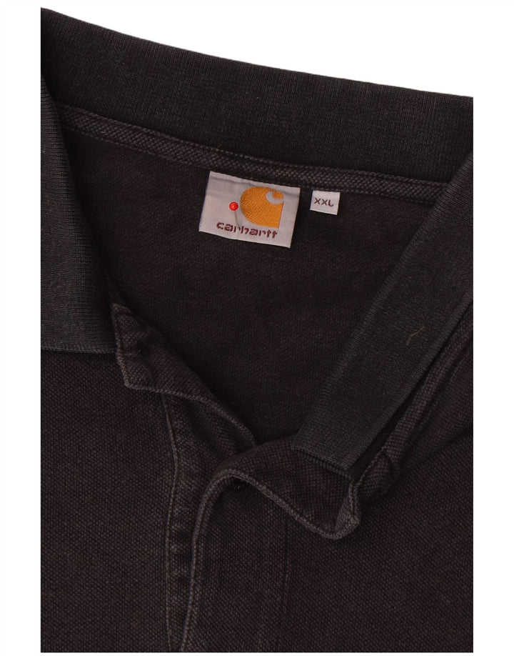 Cămașă polo pentru bărbați Carhartt 2XL bumbac negru