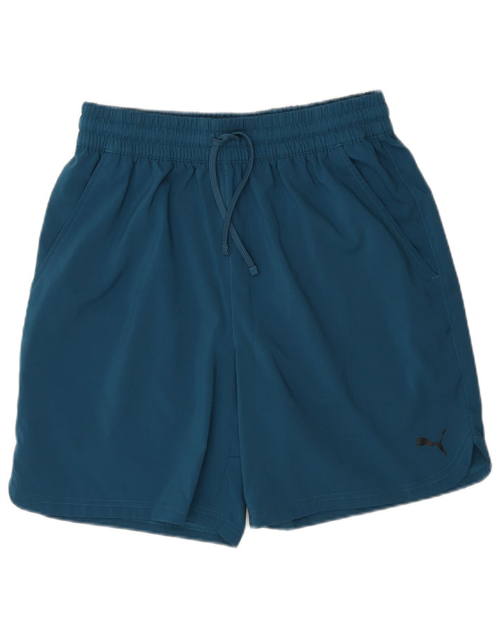 Puma Mens Sport Shorts Medium  Blue Polyester