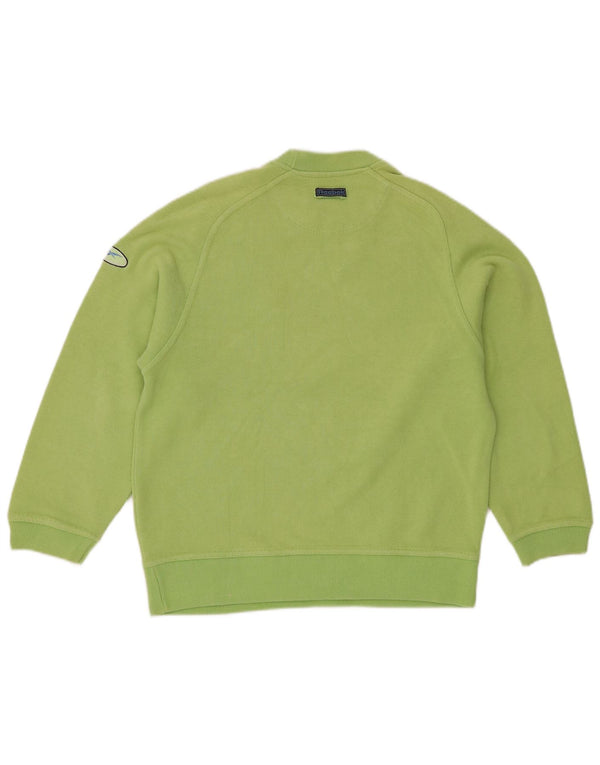Pulover grafic Reebok pentru băieți 12-13 ani, bumbac verde