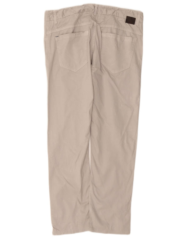 Pantaloni casual slim pentru bărbați Zara EU 42 Large W32 L28 Bej Bumbac