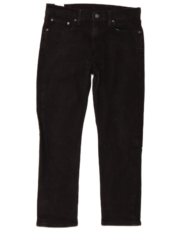 Blugi drepti pentru bărbați Levi's 502 W33 L27 bumbac negru