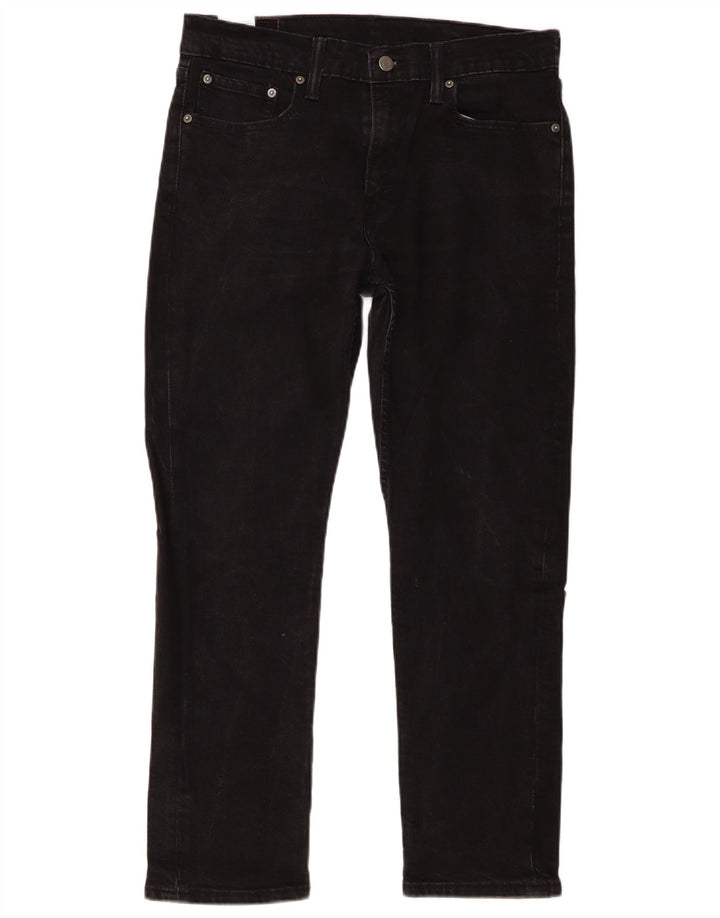 Blugi drepti pentru bărbați Levi's 502 W33 L27 bumbac negru