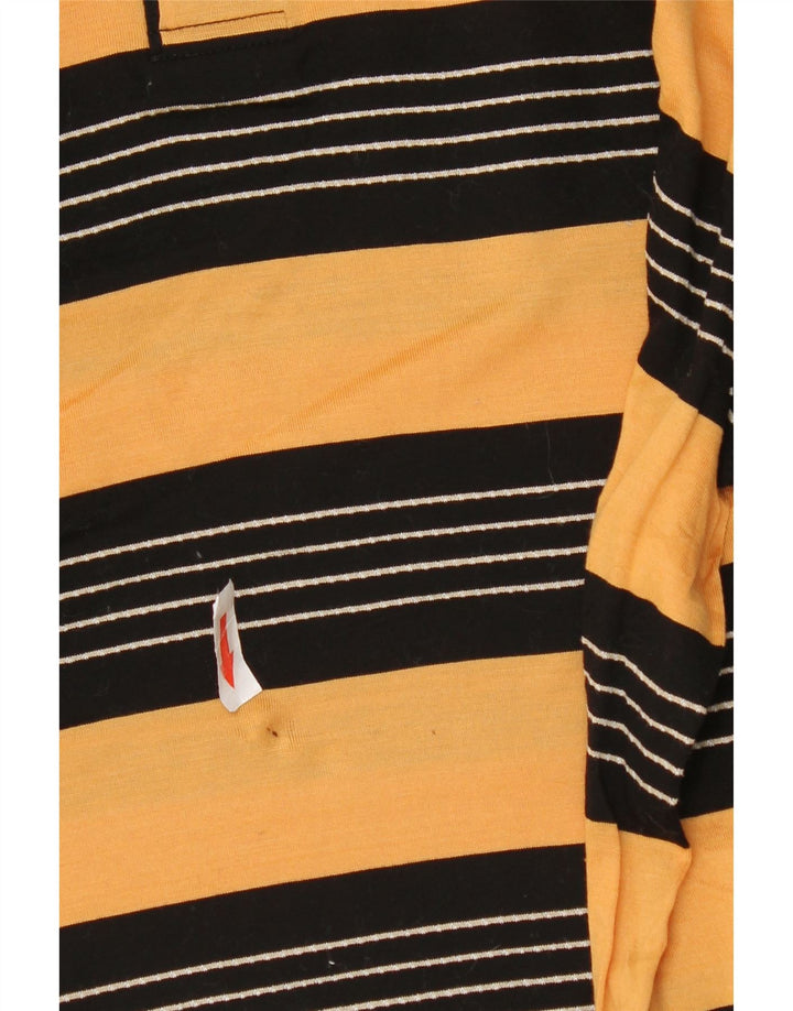 Cămașă polo Pierre Cardin pentru bărbați, bumbac cu dungi galbene medii