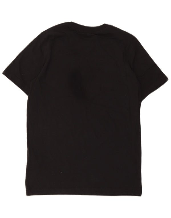 Tricou grafic Nike pentru băieți Top 12-13 ani mare bumbac negru