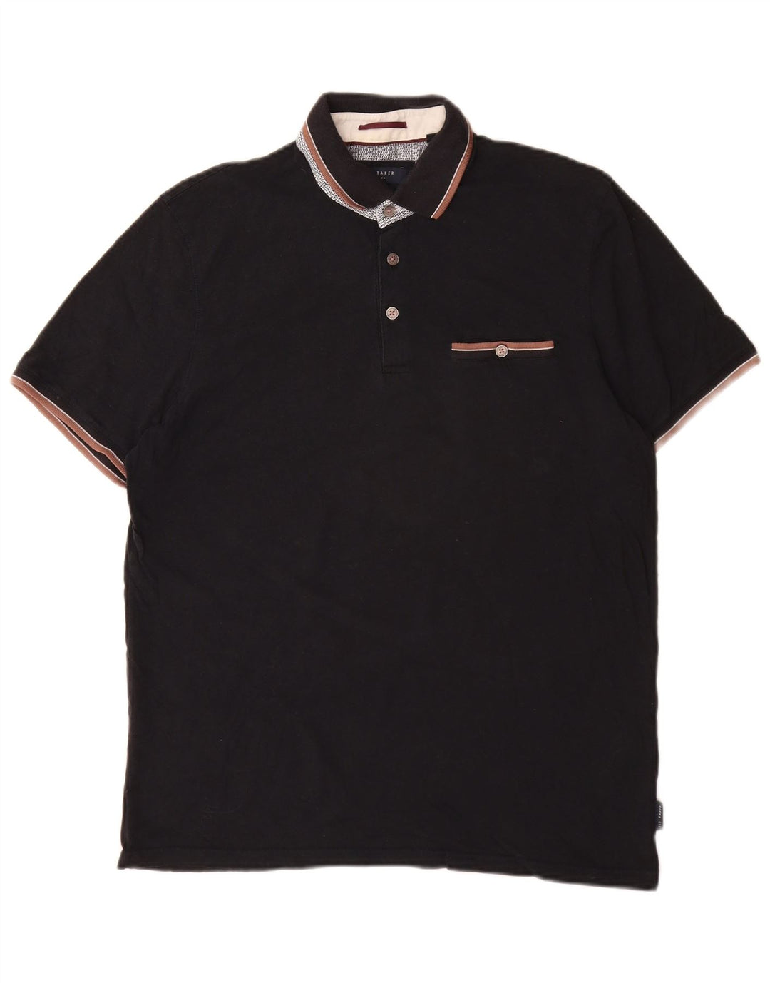 Tricou polo pentru bărbați Ted Baker Mărimea 4 mare, bumbac negru