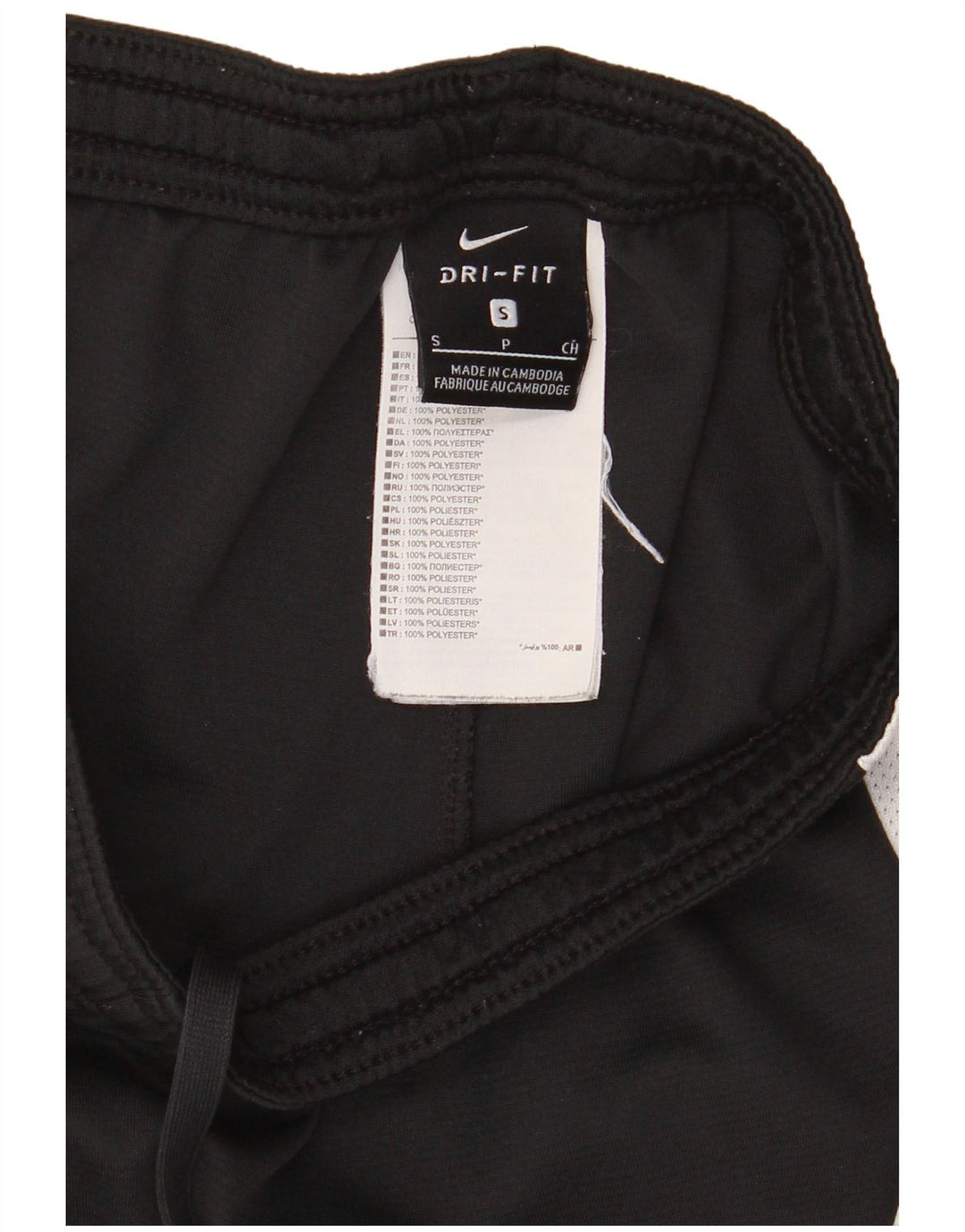Pantaloni scurti sport Nike pentru femei UK 10, negru, poliester color block