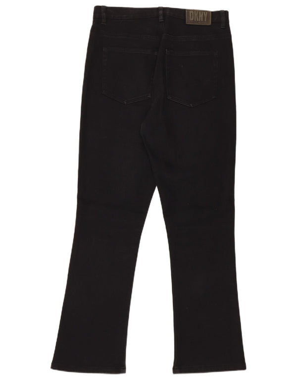 DKNY Jeans Bootcut pentru femei US 10 Large W30 L30 Bumbac negru