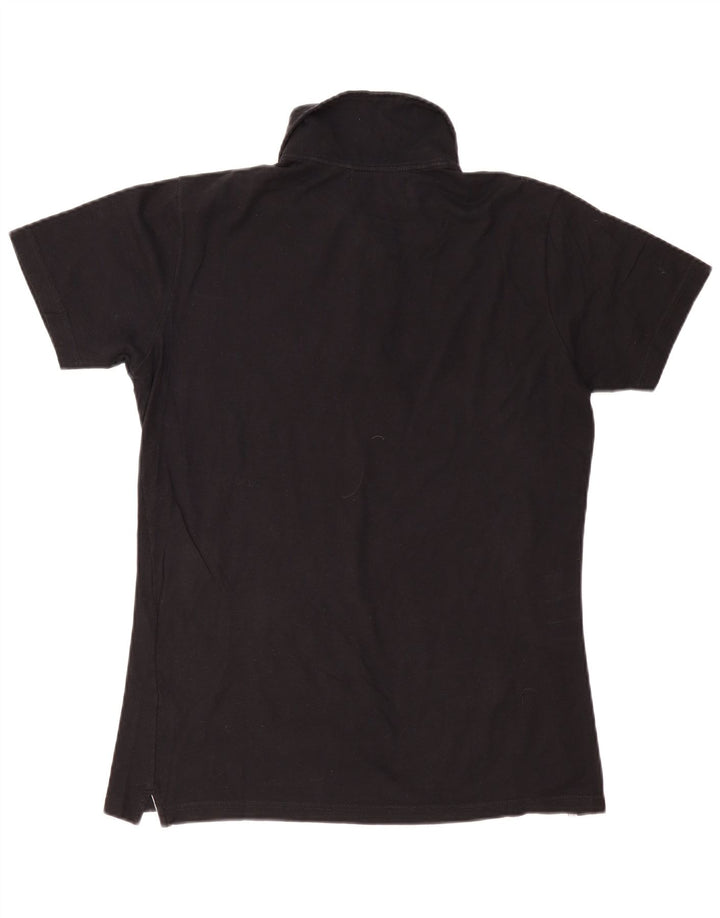 Tricou polo pentru bărbați Rifle, bumbac negru mare