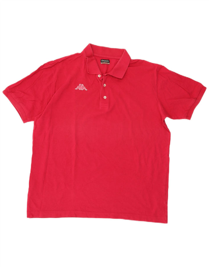Cămașă polo pentru bărbați Kappa 2XL bumbac roz