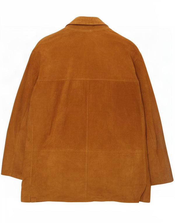 Pardesiu din piele intoarsa pentru barbati J. C. Twidd IT 54 2XL piele bej