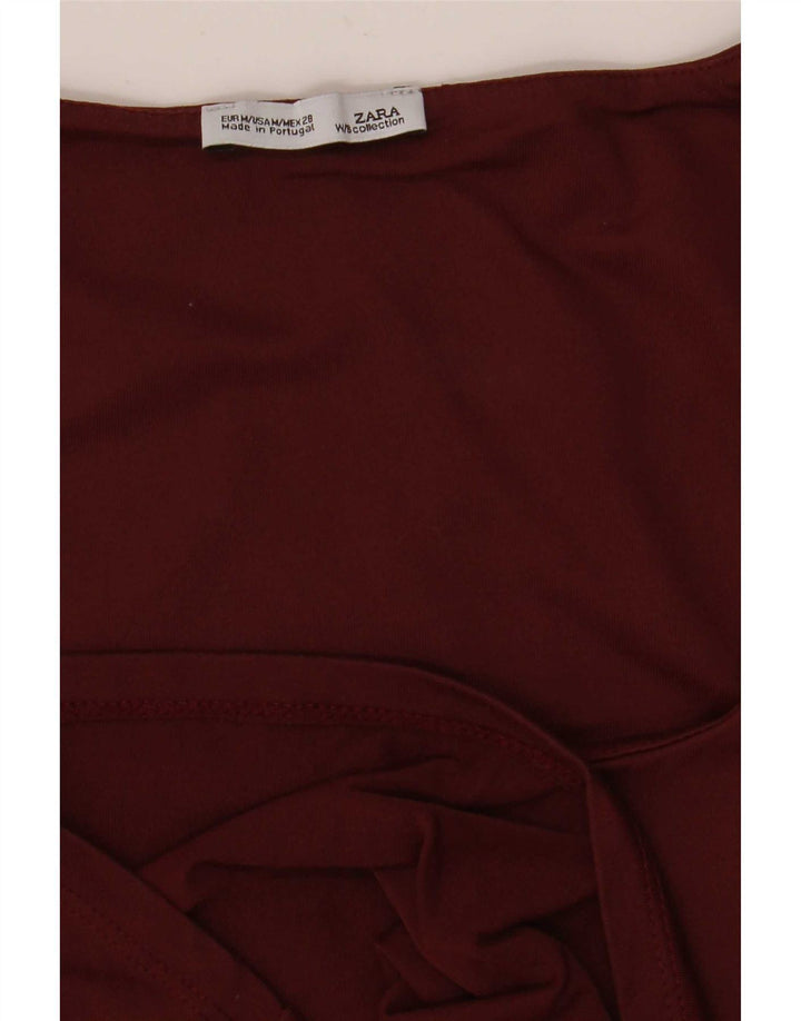 Vestă pentru femei Zara UK 12 Medium Burgundy