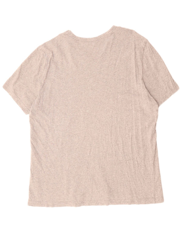 Tricou grafic clasic pentru bărbați REEBOK Top XL bumbac gri