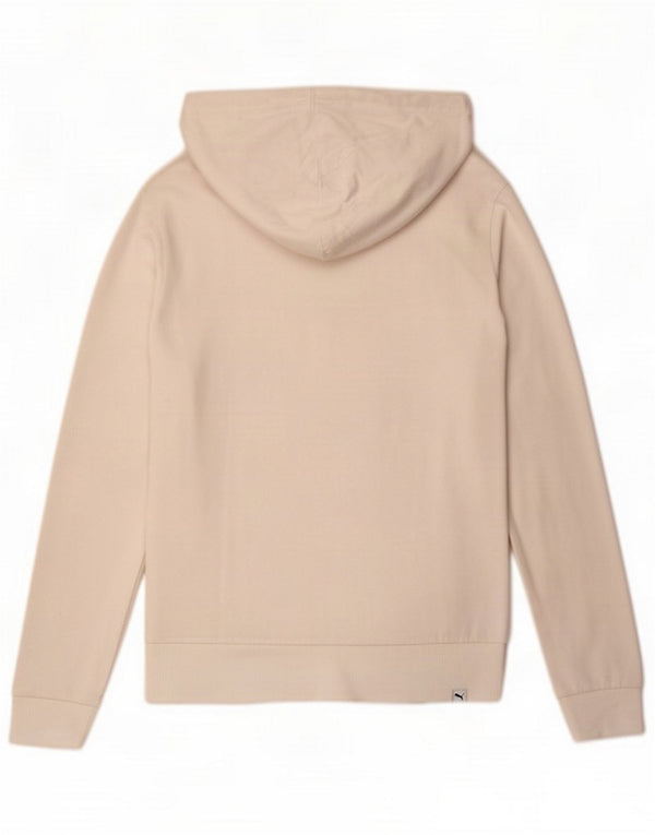 Puma Pulover cu glugă cu fermoar pentru femei UK 10 Small White
