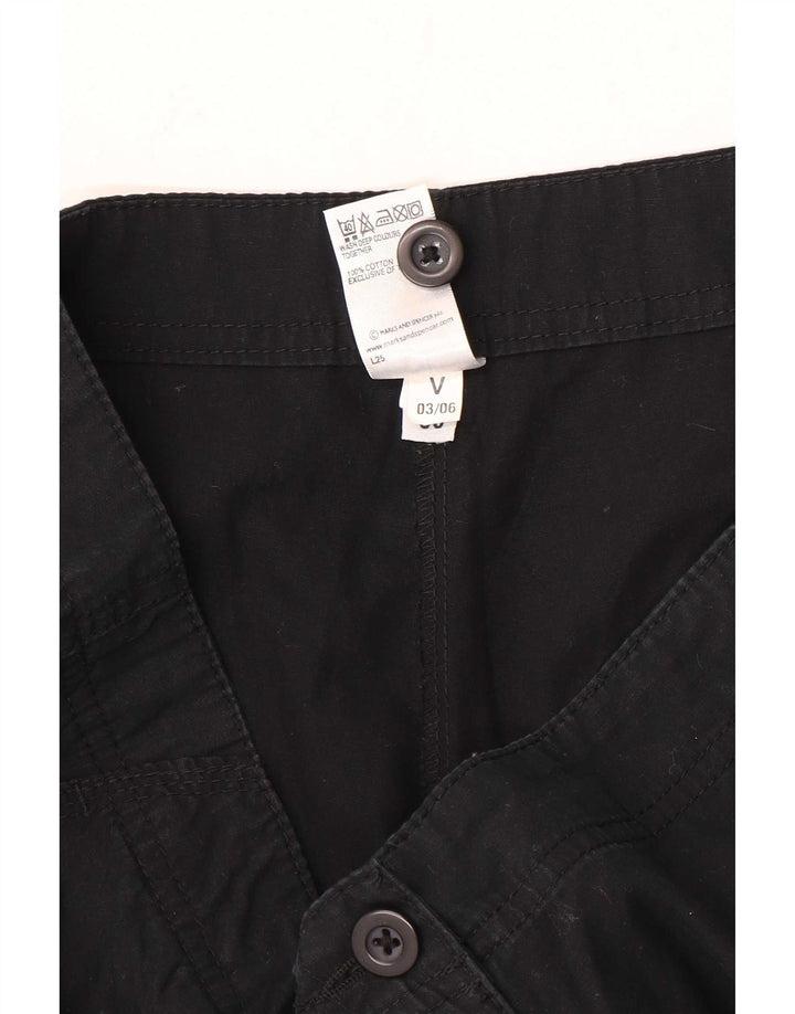 Pantaloni scurți casual pentru femei Marks & Spencer UK 12 Medium W30 Bumbac negru
