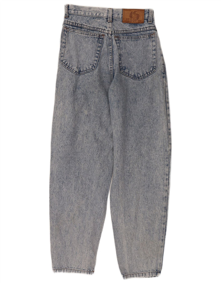 Blugi conici pentru femei JESSI W26 L29 Albastru