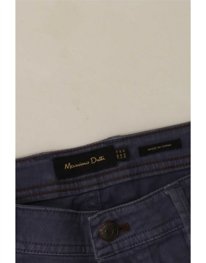 Blugi drepți Massimo Dutti pentru bărbați EU 42 Large W32 L30 Bleumarin