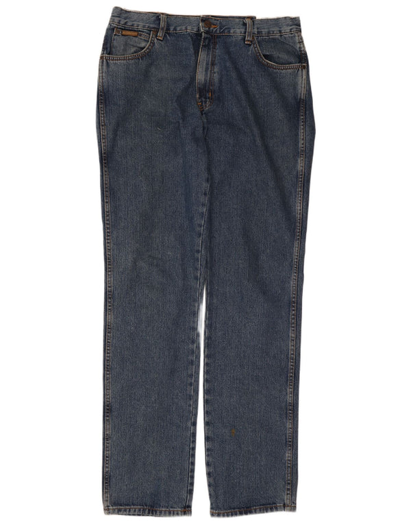 Blugi drepte pentru bărbați Wrangler Texas W34 L34 Bumbac albastru