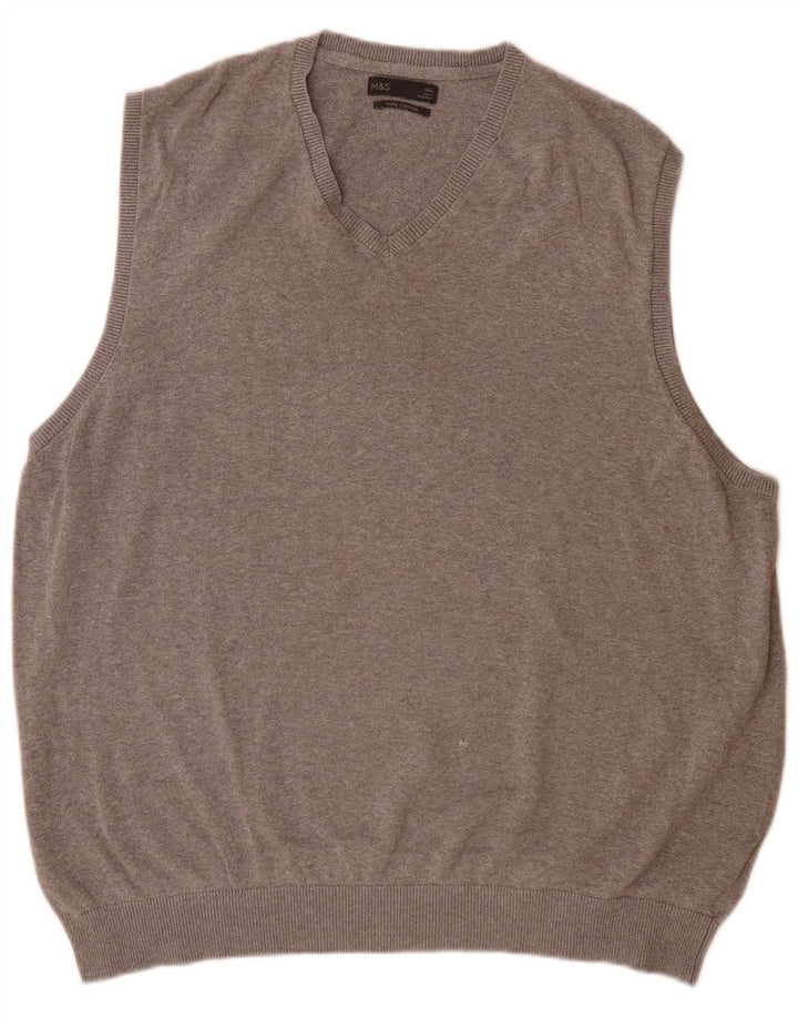 Vestă pentru bărbați Marks & Spencer, 2XL, bumbac gri