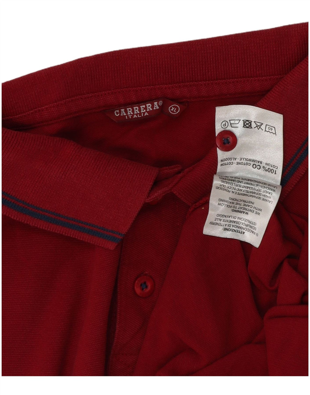 Cămașă polo pentru bărbați Carrera XL bumbac roșu