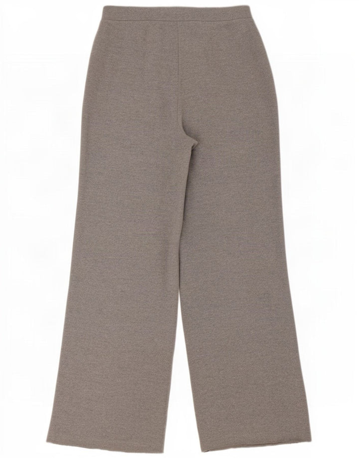 Pantaloni de trening pentru femei cu picioare largi Zara UK 12 Poliester mediu gri
