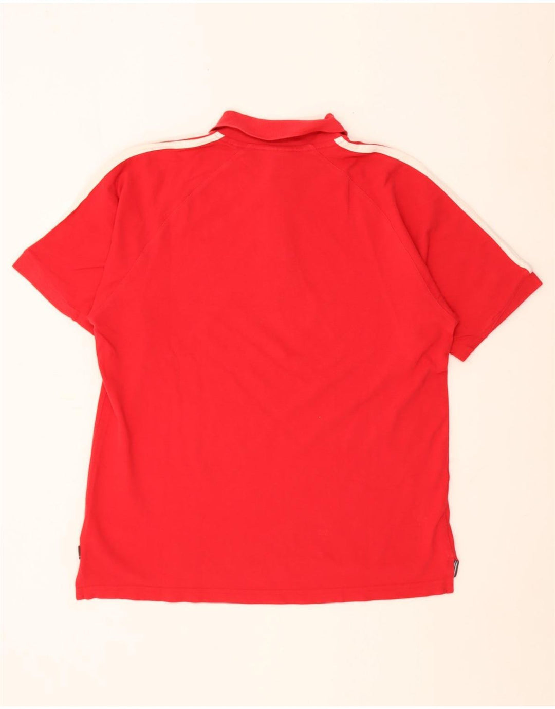 Tricou polo Adidas pentru bărbați, bumbac roșu mediu