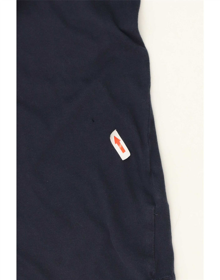Tricou grafic Tommy Hilfiger pentru bărbați Top mediu din bumbac bleumarin