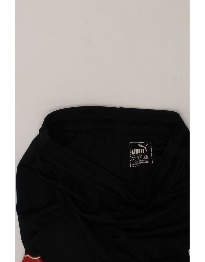 PUMA Boys Graphic Sport Shorts 7-8 Years  Black Polyester Vintage Puma and Second-Hand Puma from Messina Hembry 
