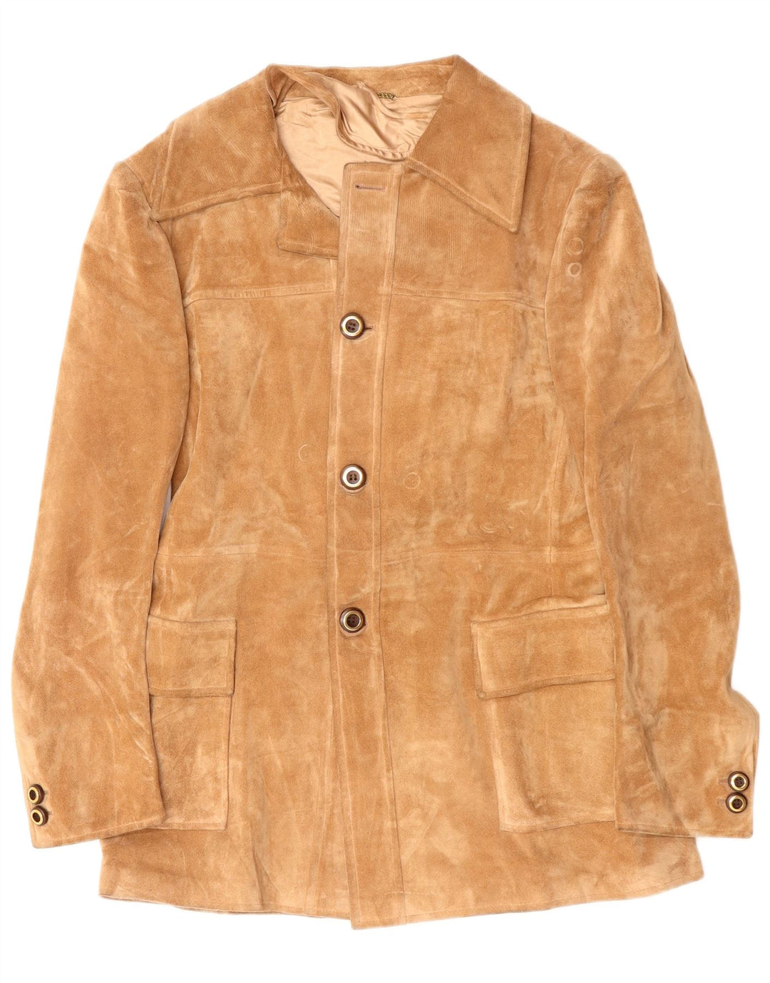 Jachetă vintage pentru bărbați cu 4 nasturi IT 52 XL bej