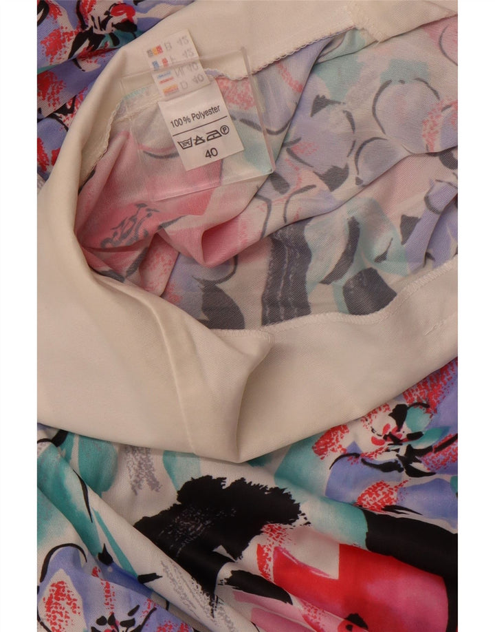 VINTAGE Rochie A-Line fără mâneci pentru femei EU 40 Medium Multicolor Floral