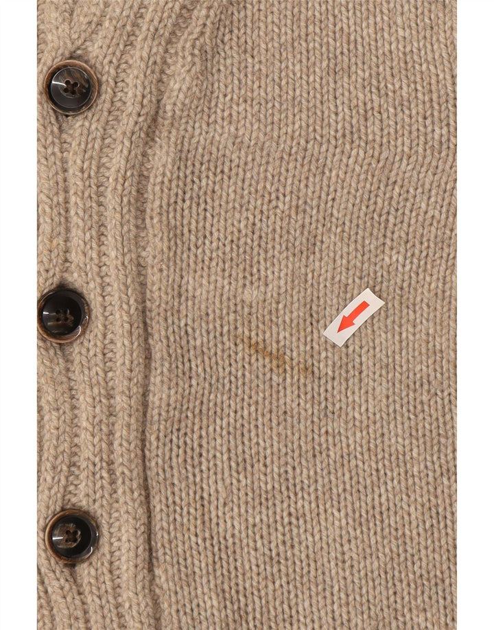 Pulover cardigan pentru bărbați Massimo Dutti XL Lână bej