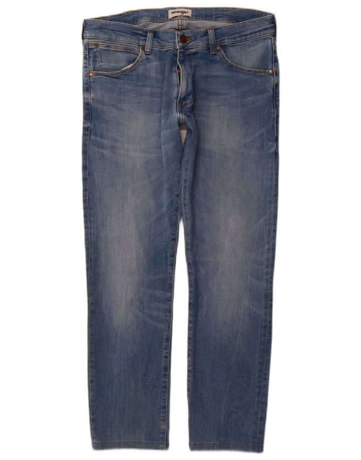 WRANGLER Blugi Larston Slim pentru bărbați W32 L29 Bumbac albastru