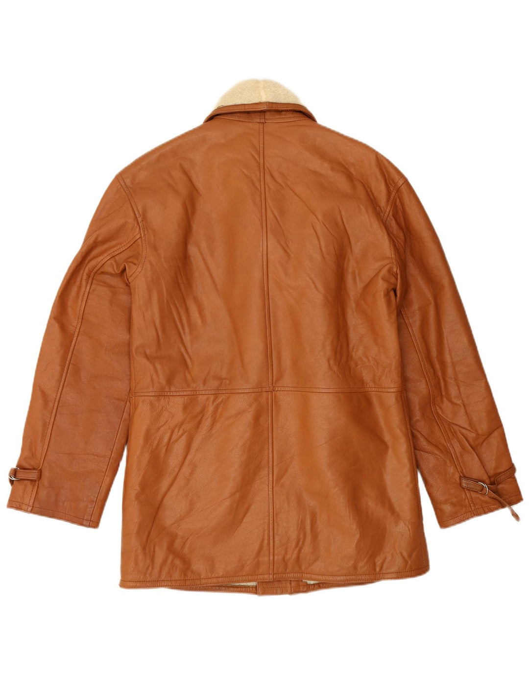 Jachetă vintage pentru bărbați din shearling IT 48 Maro Mediu