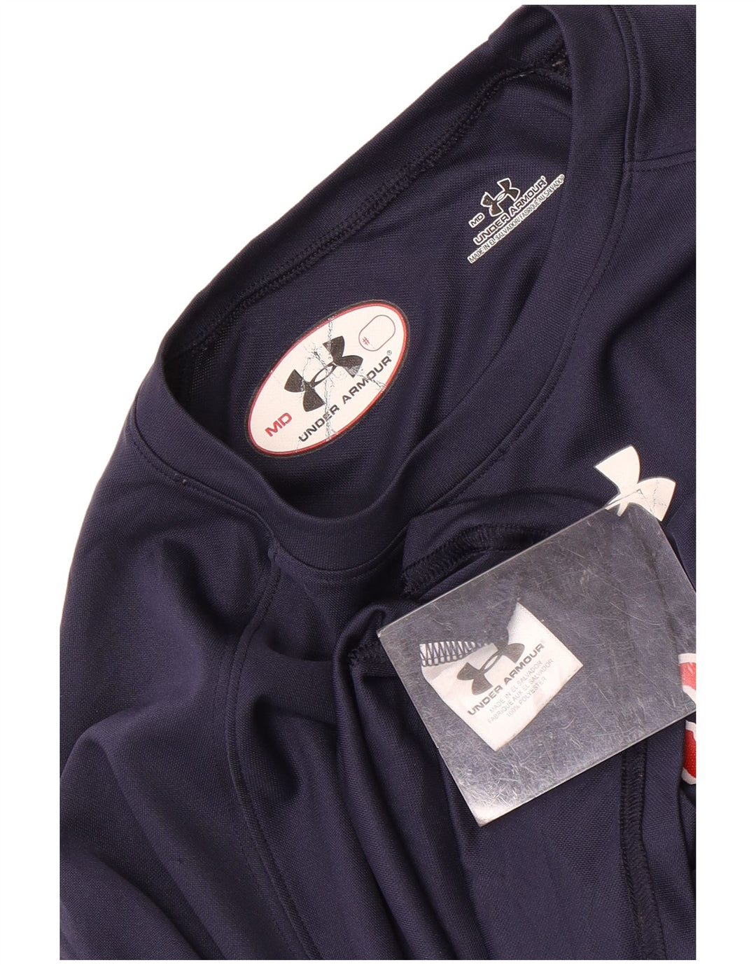 Tricou grafic pentru bărbați Under Armour Top Mediu Bleumarin Poliester