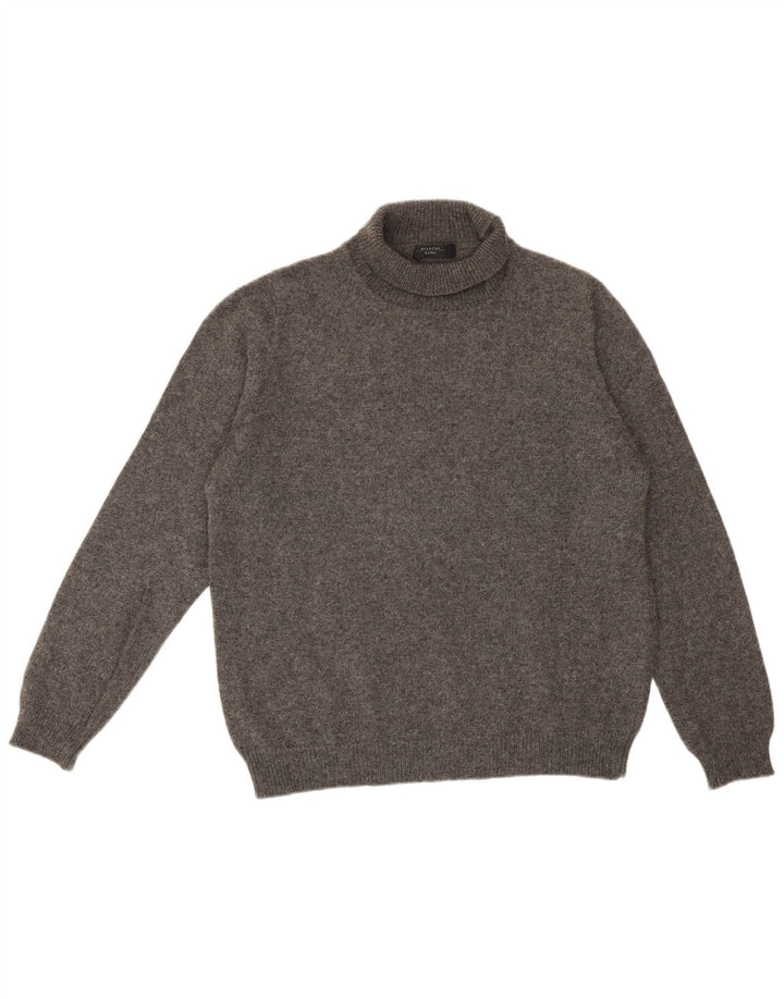 Max Mara Pulover pentru femei de weekend cu gât rulat UK 18 XL Lână de alpaca gri