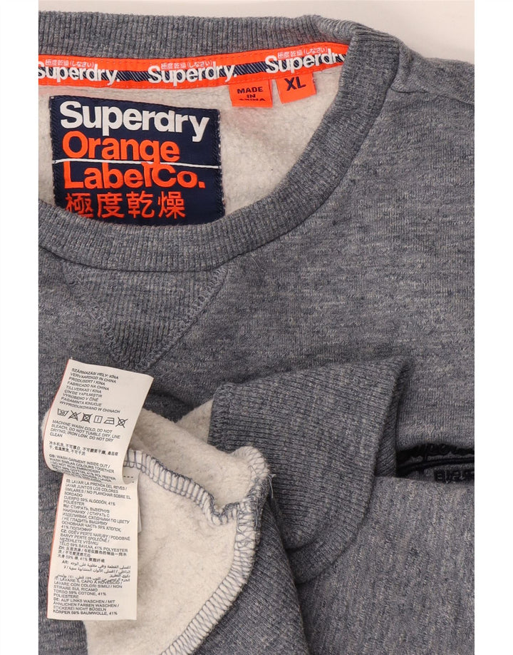 Pulover Superdry pentru bărbați, XL, bumbac cu pete albastre