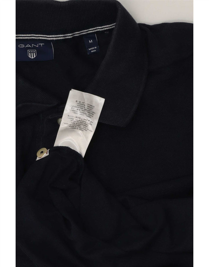 Tricou polo pentru bărbați Gant, bumbac, albastru bleumarin mediu