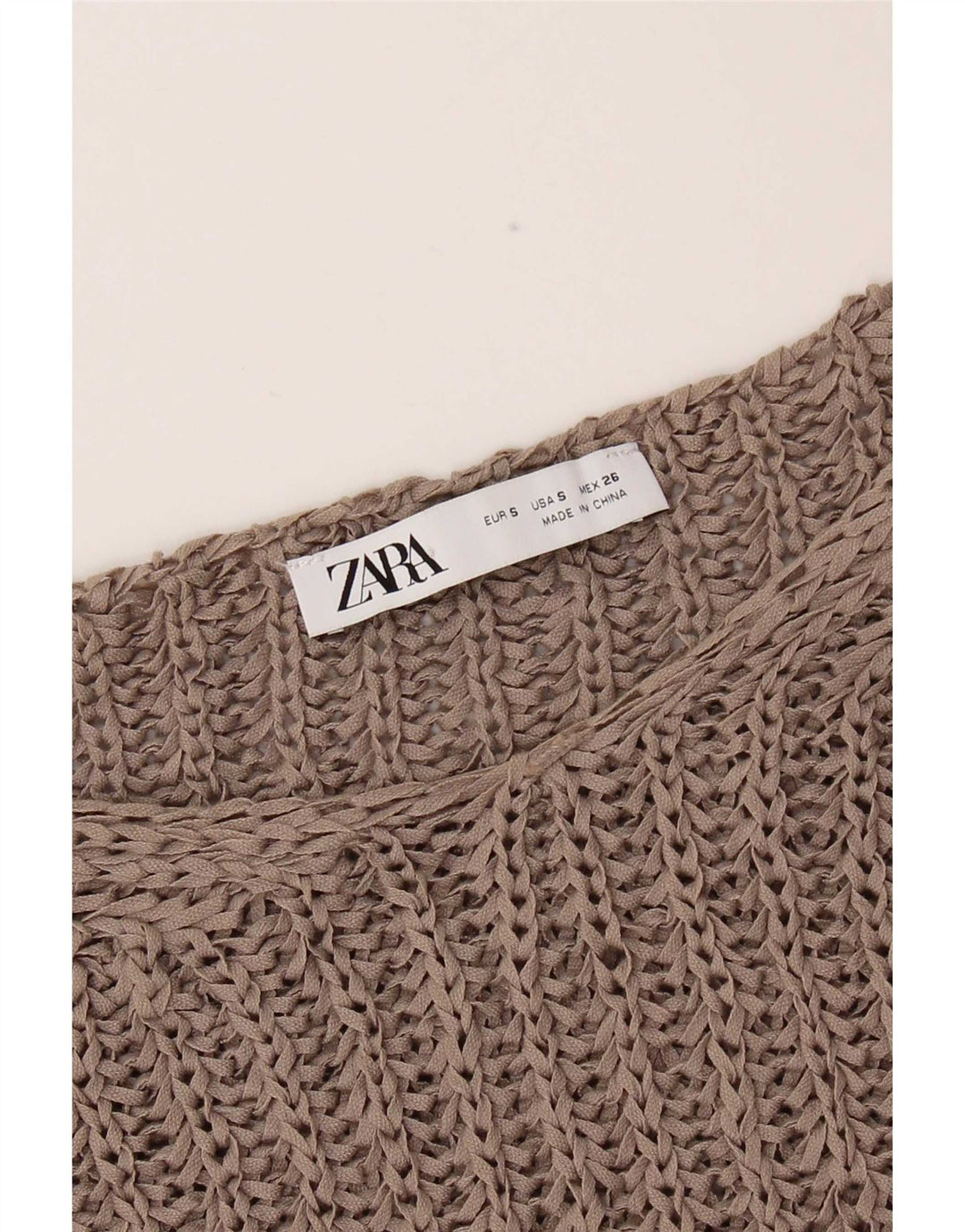 Vestă supradimensionată pentru femei Zara UK 10 Bej mic