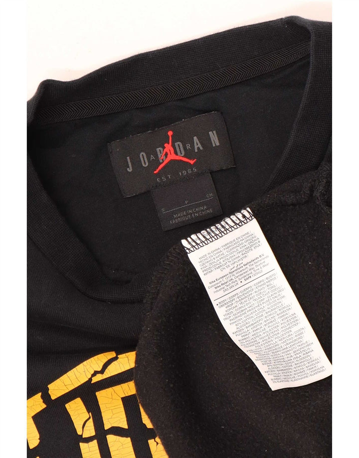 Hanorac grafic pentru bărbați Jordan Jumper mic, negru, bumbac