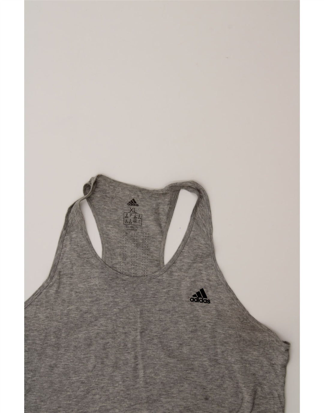 ADIDAS Womens Vest Top UK 20/22 XL Grey Polyester Vintage Adidas and Second-Hand Adidas from Messina Hembry 