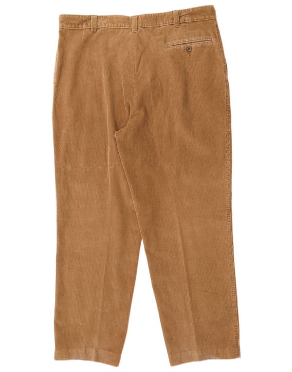 Pantaloni pentru bărbați Marks & Spencer pegged velur W38 L29 maro bumbac